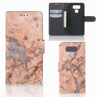 LG G6 Bookcase Marmer Oranje - thumbnail