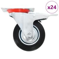 24 st Zwenkwielen 100 mm
