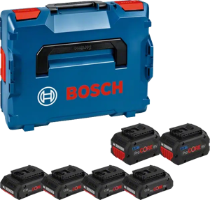Bosch Professional Starterset 4x Accu 18V 4.0Ah ProCORE18V AMPShare + 2x Accu 18V 8.0Ah ProCORE18V AMPShare in L-Boxx - 1600A02A2T