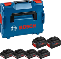 Bosch Professional Starterset 4x Accu 18V 4.0Ah ProCORE18V AMPShare + 2x Accu 18V 8.0Ah ProCORE18V AMPShare in L-Boxx - 1600A02A2T