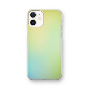 Minty mist pastel: iPhone 12 mini Transparant Hoesje