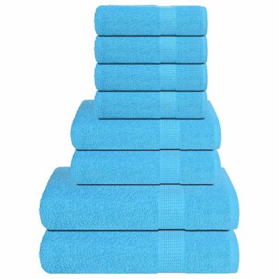 8-delige Handdoekenset 360 g/m 100% katoen turquoise