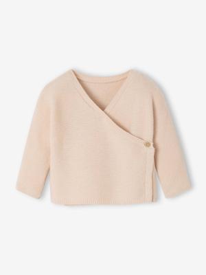 Brassière vest baby van wol en katoen rozen