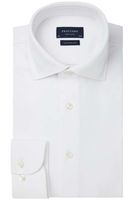 Profuomo Originale Slim Fit Jersey shirt wit, Effen - thumbnail