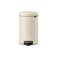 Brabantia NewIcon Pedaalemmer - 12 liter - kunststof binnenemmer - soft beige 149924