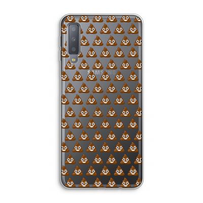 Poop emoji: Samsung Galaxy A7 (2018) Transparant Hoesje