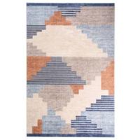 Tapeso Retro vloerkleed wasbaar - Moderna blauw - 200x300 cm