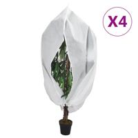 VidaXL Plantenhoezen met ritssluiting 4 st 70 g/m² 3,93x3,5 m