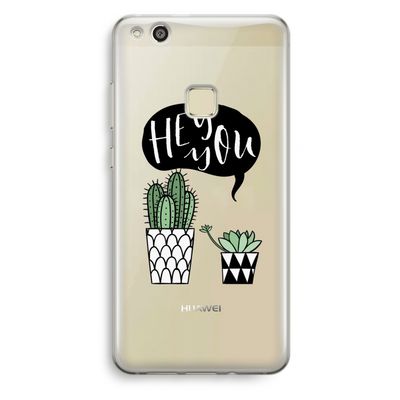 Hey you cactus: Huawei Ascend P10 Lite Transparant Hoesje