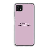 uzelf graag zien: Samsung Galaxy A22 5G Transparant Hoesje