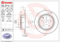 Brembo Remschijven 08.A715.10