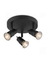 Light depot - LED opbouwspot Cilindro 3L - zwart - Outlet