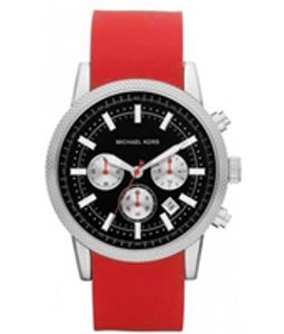 Horlogeband Michael Kors MK8239 Silicoon Rood 22mm