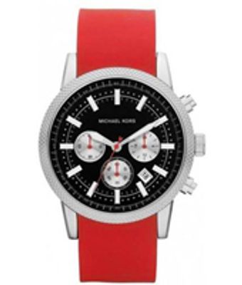 Horlogeband Michael Kors MK8239 Silicoon Rood 22mm