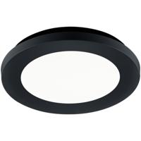 Mat Zwarte LED Badkamer Plafondlamp 9W - Dimbaar & IP44
