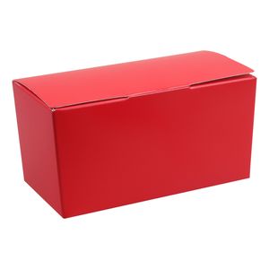 Santex cadeaudoosje/bonbondoosje - 12 x 6 cm - Bruiloft bedankje - 25x stuks - rood - 250 gram   -