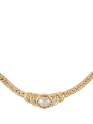 Christian Dior Pre-Owned collier serti de perles artificielles pre-owned (années 1980)