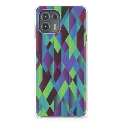 Motorola Edge 20 Lite | TPU Hoesje | Abstract Green Blue