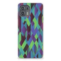 Motorola Edge 20 Lite | TPU Hoesje | Abstract Green Blue