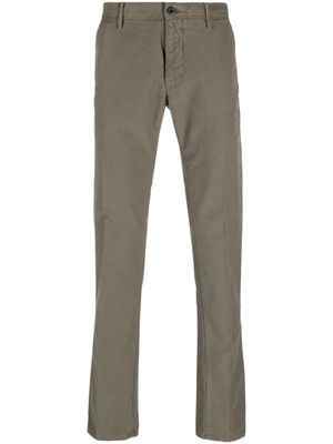 Incotex pantalon droit à logo brodé - Vert