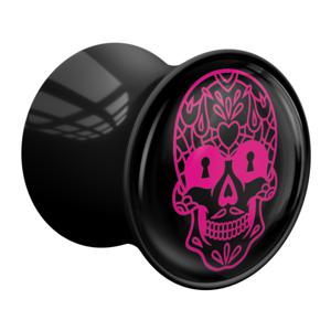 Double Flared Plug met Magic Skull Design Acryl Tunnels & Plugs