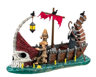 Ferry On River Styx 12x26x19 cm Halloween - Lemax