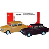 Herpa 013901-002 H0 Auto Trabant 601 limousine, samtocker en rallyzwart Herpa 013901-002 H0 Auto Trabant 601 limousine, samtocker en rallyzwart