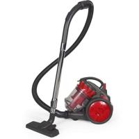 Zakloze multi-cycloon stofzuiger - LIVOO - DOH136R - 700 W - 16 kPa - 78 dB - 3 L - Wasbaar filter - Rood / Grijs