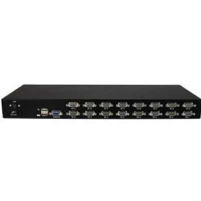 StarTech.com 16-poort 1U-Rack USB KVM-switch met OSD en Bekabeling