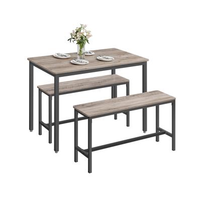 Keukentafelset, Grijs Gemêleerd-zwart