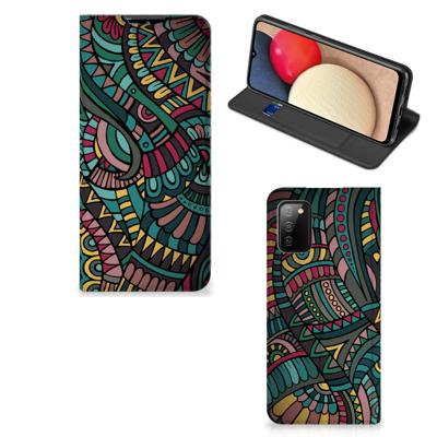 Samsung Galaxy M02s | A02s | Hoesje met Magneet | Aztec