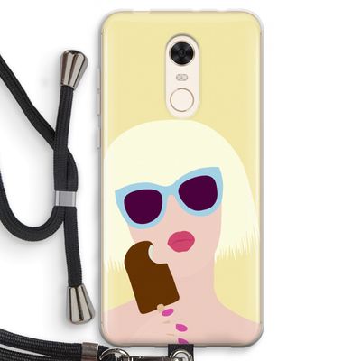 Ice cream: Xiaomi Redmi 5 Transparant Hoesje met koord