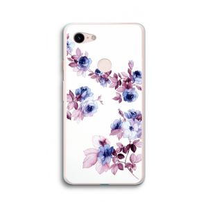 Waterverf bloemen: Google Pixel 3 XL Transparant Hoesje