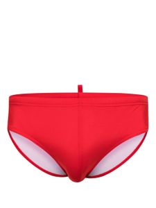 DSQUARED2 short imprimé à taille élastiquée - Rouge