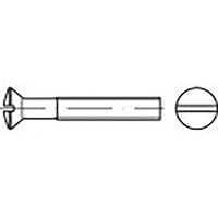 TOOLCRAFT TO-6863001 Bolverzonken schroeven M4 8 mm Sleuf DIN 964 RVS V4A A4 200 stuk(s)