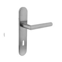 Intersteel Deurkruk Hoek 90° op schild rvs geborsteld