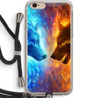 Fire & Ice: iPhone 6 PLUS / 6S PLUS Transparant Hoesje met koord