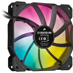 Corsair iCUE SP120 RGB ELITE Performance + Lighting Node CORE case fan 3 stuks, 4-pins PWM fan-connector