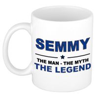 Semmy The man, The myth the legend collega kado mokken/bekers 300 ml