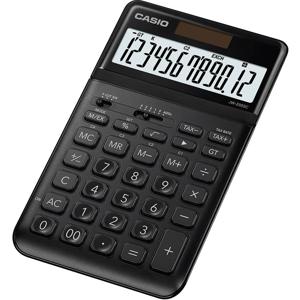 Casio JW-200SC-BK Bureaurekenmachine Zwart Aantal displayposities: 12 werkt op zonne-energie, werkt op batterijen (b x h x d) 109 x 11 x 184 mm