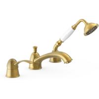 Badrand kraan Tres Clasic | Inbouw | Mengkraan | 2-weg | Vintage | Messing oud