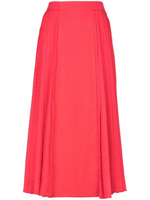 Balmain jupe Mini Monogram à motif monogrammé - Rose