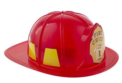 Fire Chief Brandweerhelm Volwassenen Rood