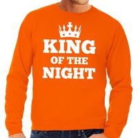 Oranje King of the night sweater heren 2XL  - - thumbnail