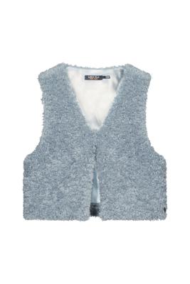 Like Flo winter gilet meisjes - blauw - Diam - fur