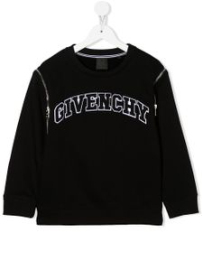 Givenchy Kids pull à logo brodé - Noir