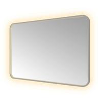 Hotbath &More Mirrors Soft Square LED Badkamerspiegel - Rechthoek - 80 x 120 cm - Geborsteld Gunmetal