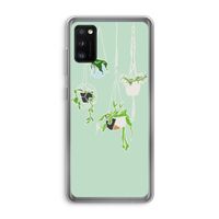 Hang In There: Samsung Galaxy A41 Transparant Hoesje
