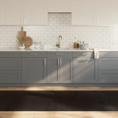 VidaXL Vloerkleed rechthoekig 100x300 cm bamboe donkerbruin