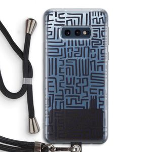 Moroccan Print: Samsung Galaxy S10e Transparant Hoesje met koord